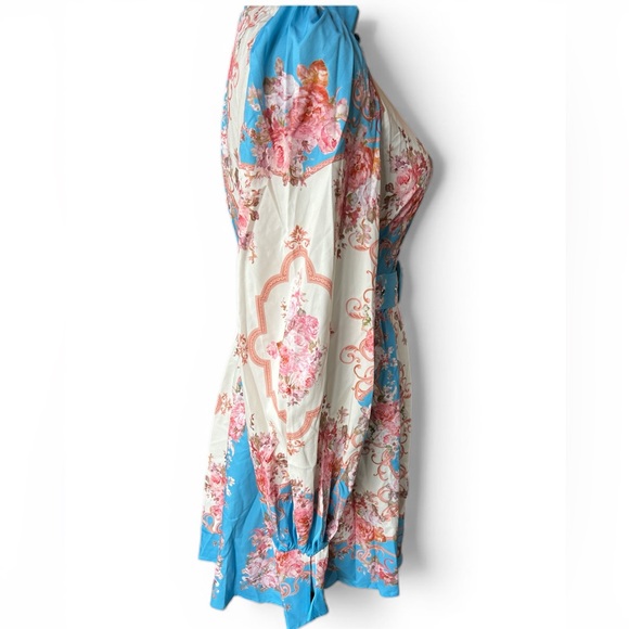 Vintage-Inspired Long Sleeve Floral Dress Retro Cottage Core Size Small - Picture 3 of 3